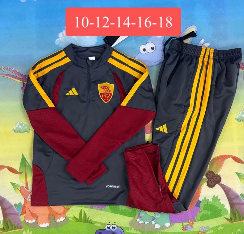 Kids Roma 26/27 Tracksuit - Dark Grey
